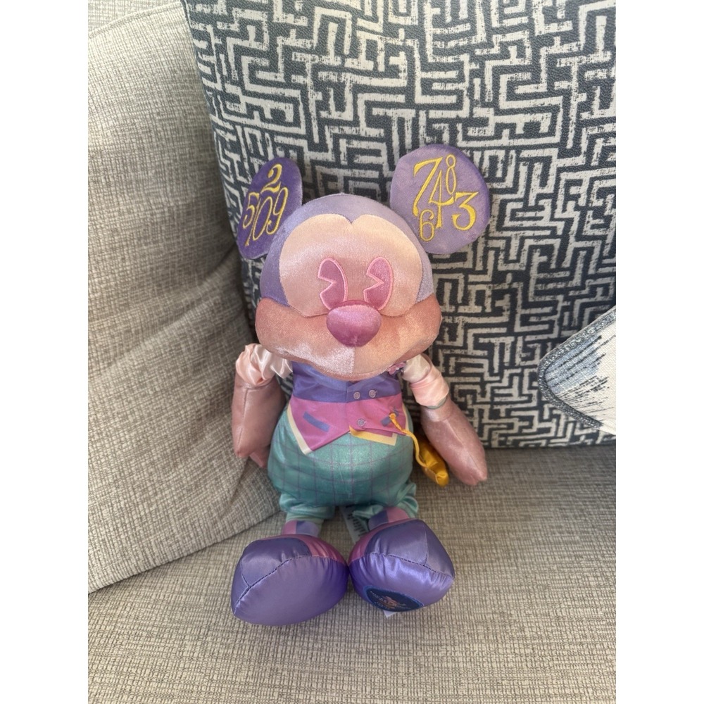 Disney The Main Attraction It's A Small World Mickey Mouse Plush - 4/12 50th